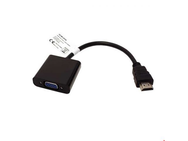 Video adapter ROLINE VALUE HDMI(m) na VGA(ž), 0.15m, crni