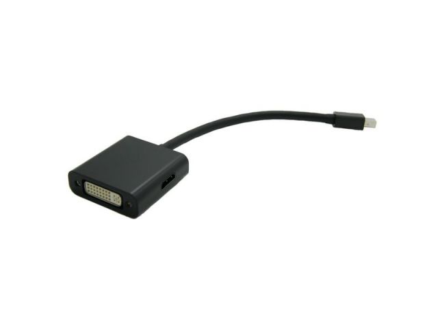 Adapter ROLINE Value, mini DisplayPort(M) na DP/DVI/HDMI(F) adapter, 0.1m