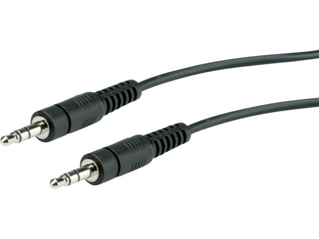 Audio kabel ROLINE 3.5mm(m) na 3.5mm(m), 5m, crni