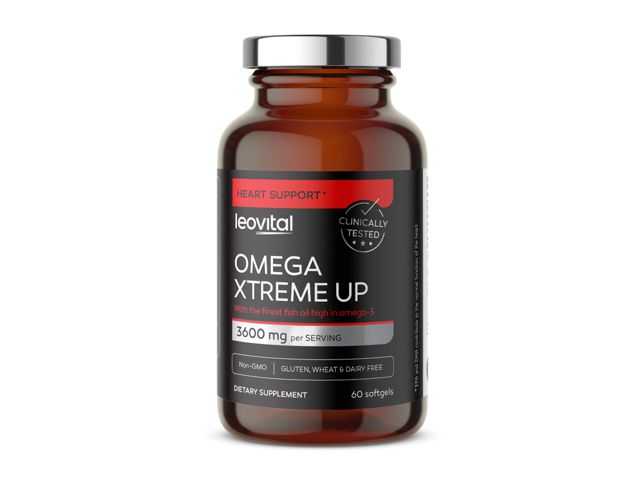 Omega-3 LEOVITAL, Xtreme UP, 60 softgel kapsula