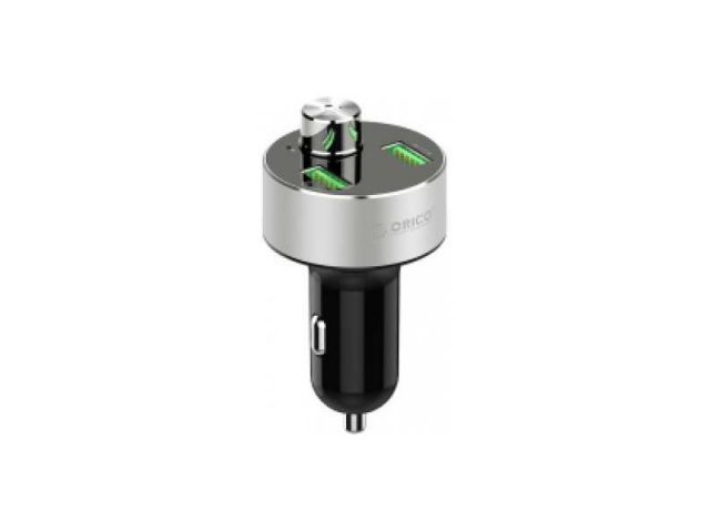 Orico USB Bluetooth multifunkcionalni auto punjač, 2 porta, silver (ORICO UBT-2U)