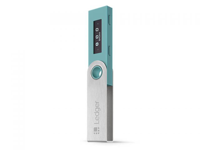 Digitalni novčanik LEDGER Nano S, za kripto valute, USB, plavi