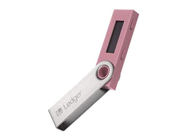 Digitalni novčanik LEDGER Nano S, za kripto valute, USB, pink