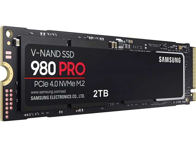 SSD disk 2 TB, SAMSUNG 980 PRO, M.2 2280, PCIe 4.0 x4 NVMe, 3-bit MLC V-NAND, MZ-V8P2T0BW