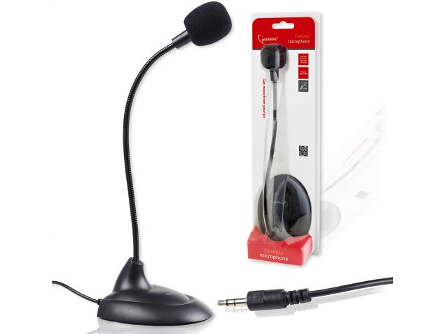 Mikrofon GEMBIRD MIC-205 3.5mm, crni