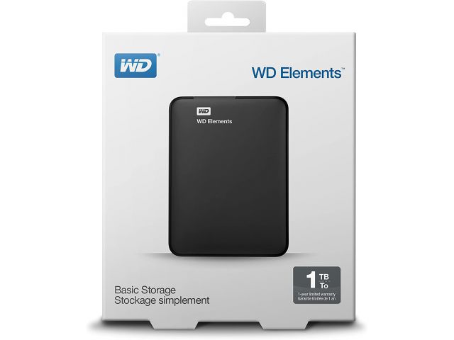 Eksterni tvrdi disk, 1 TB, WESTERN DIGITAL Elements Portable, 2.5
