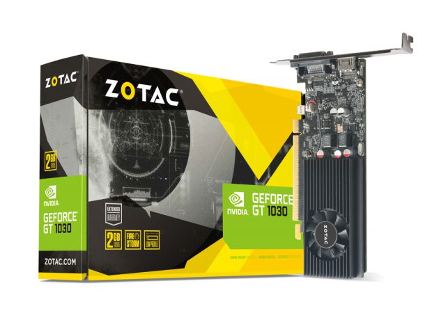 Grafička kartica ZOTAC nVidia GeForce GT1030, 2 GB GDDR5, low profile