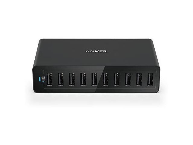 Punjač kućni ANKER PowerPort 10, 60W,10 portni, PowerIQ 2.0, crni