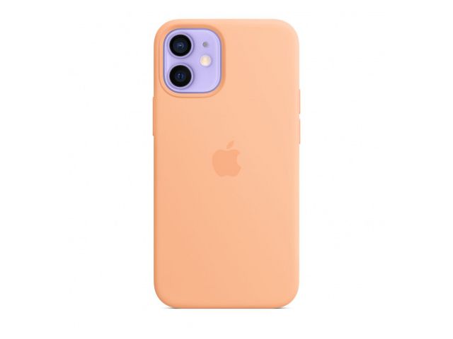 Maskica APPLE iPhone 12 mini Silicone Case with MagSafe, Cantaloupe (Seasonal Spring2021) (mjyw3zm/a)