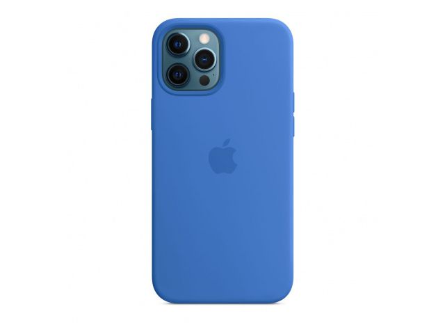 Maskica APPLE iPhone 12 Pro Max Silicone Case with MagSafe, Capri Blue (Seasonal Spring2021) (mk043zm/a)