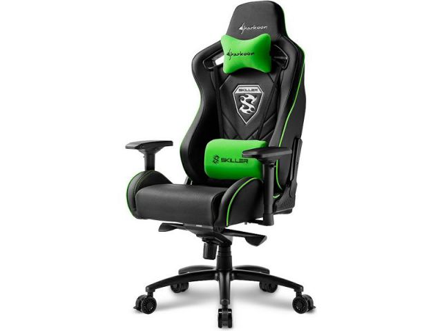 Gaming stolice SHARKOON Skiller SGS4 igraća stolica, crno-zelena