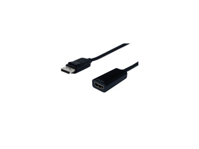 Video adapter ROLINE DisplayPort 2 DP(m) v1.2 na HDMI(ž) , 0.15m, crni