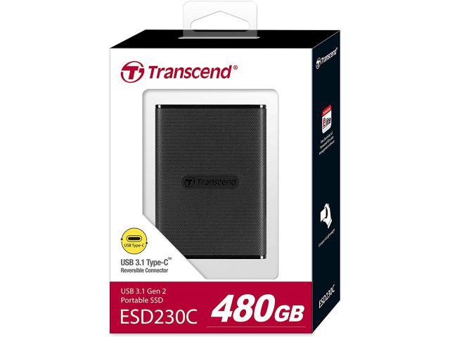 Eksterni SSD disk, 480 GB, TRANSCEND ESD230C, USB 3.1 Gen2 (USB Type-C), TS480GESD230C