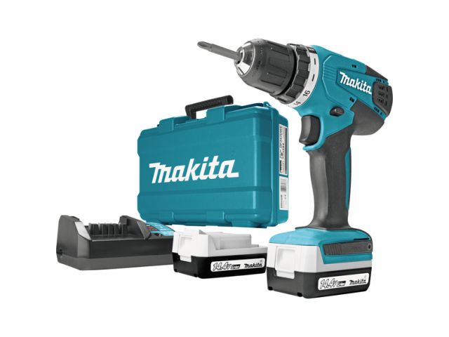 Bušilica-odvijač MAKITA DF347DWE, 14,4V, Li-ion, 2x1.3Ah, aku