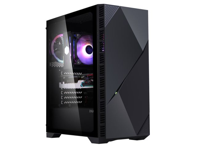Kućište ZALMAN Z3 Iceberg Black, tempered glass, 2x ARGB 120 mm ventilator, 2x USB 3.0, 1x USB 2.0, bez napajanja