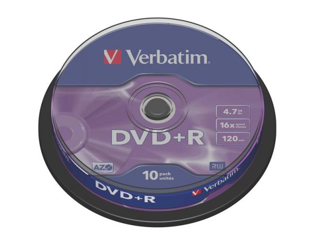 DVD-R medij VERBATIM, 4.7 GB, 16 x, 10 kom, spindle