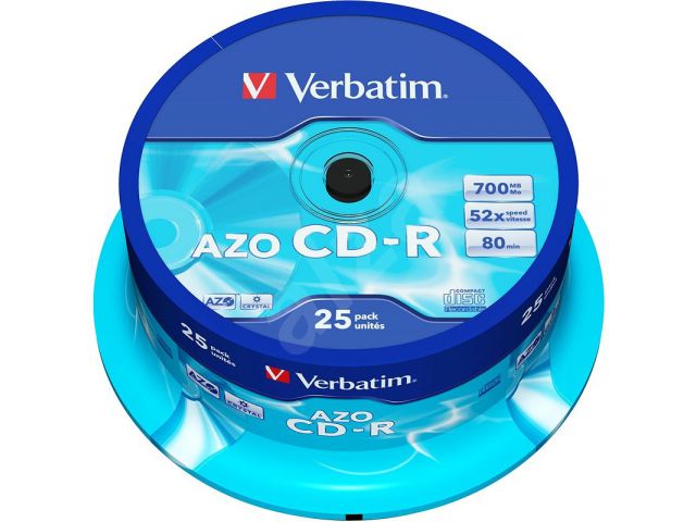 CD-R medij VERBATIM DataLife, 700 MB, 52x, 25 kom, spindle
