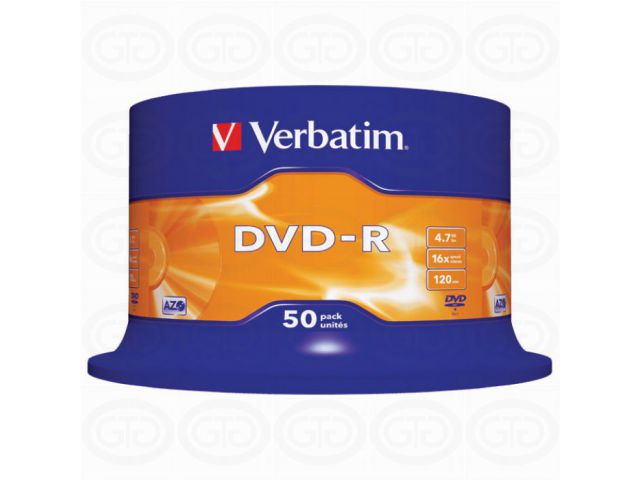 DVD-R medij VERBATIM Matt Silver, 4.7 GB, 16 x, 50 kom, spindle