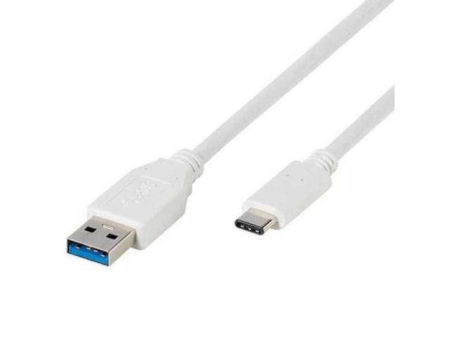 Kabel VIVANCO 45273, USB 3.0 Type-C, podatkovni, bijeli