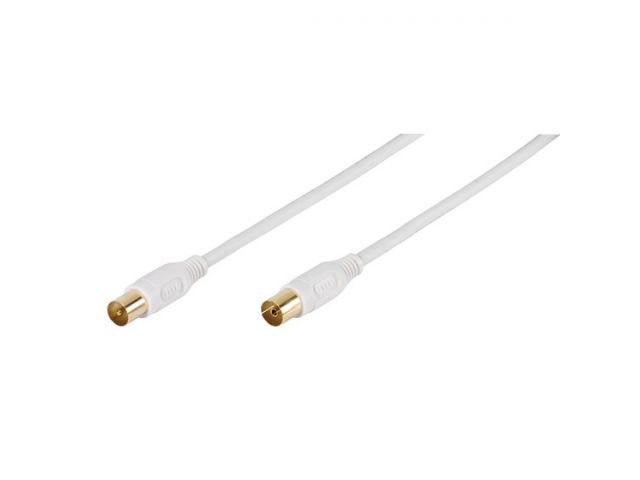 Antenski kabel VIVANCO 48129, antenski coax na coax, 5m, bijeli