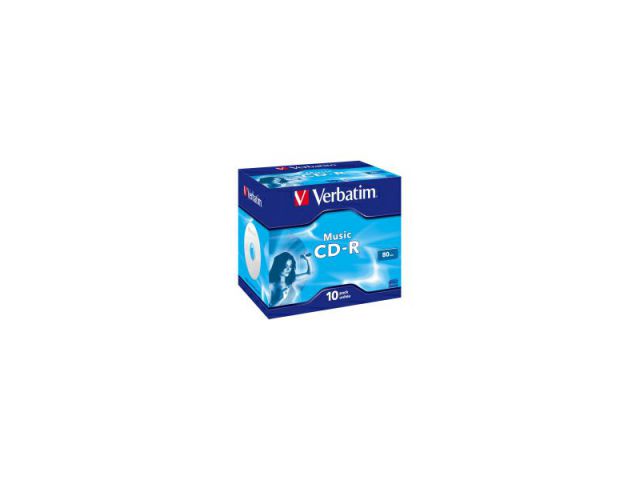 CD-R medij VERBATIM 700MB Audio Colour LiveIt 10 pack JC