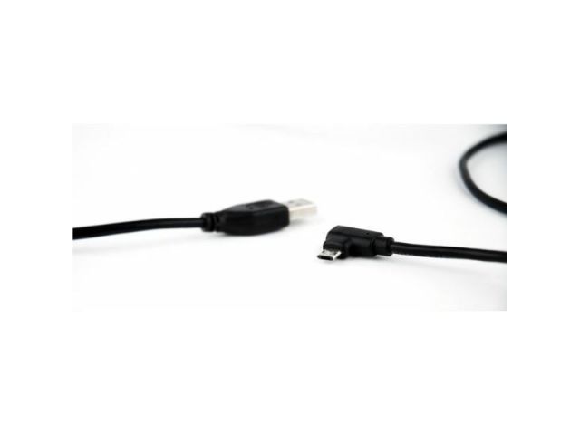 Računalni kabel GEMBIRD Double-sided angled microUSB to USB 2.0 AM, 1.8 m, black