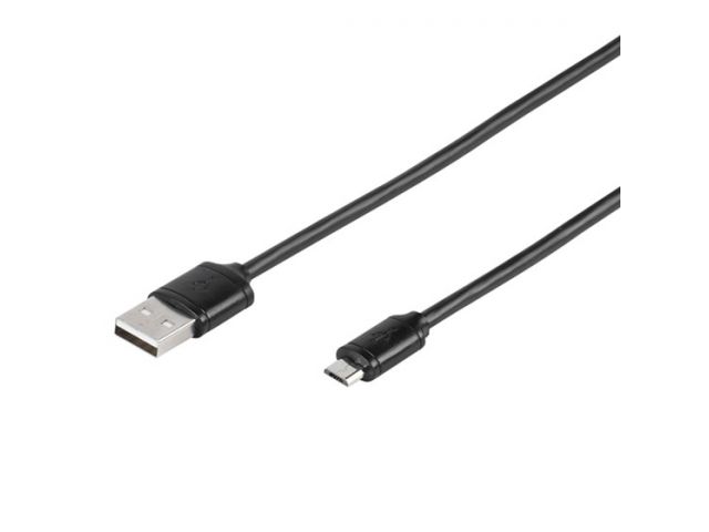 Kabel VIVANCO 35815, Micro-USB (M-M), 1m, crni
