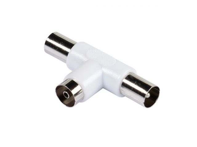 Antenski adapter VIVANCO 48017, antenski coax Ž na 2x coax M