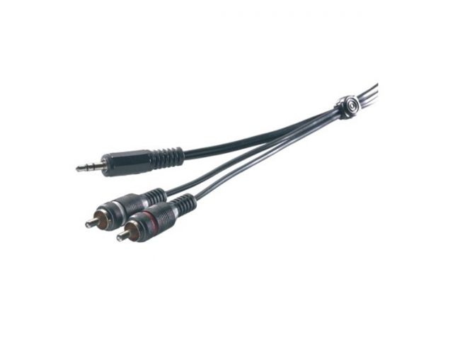 Audio kabel VIVANCO 19320, RCA M x2 na 3.5mm M, 1.5m