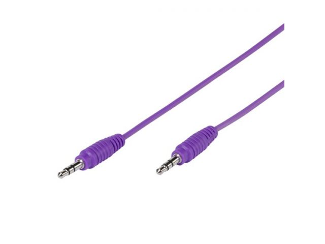 Audio kabel VIVANCO 35814, 3.5mm na 3.5mm M, 1m, ljubičasti