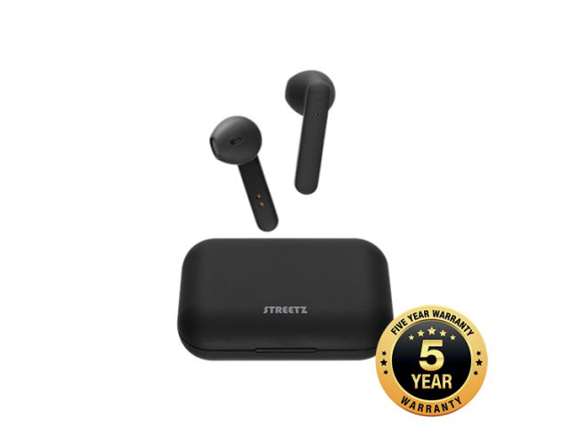 Bluetooth slušalice STREETZ TWS-1104, mikrofon, Bluetooth, TWS, crne