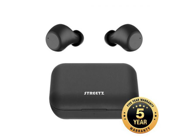 Bluetooth slušalice STREETZ TWS-1110, mikrofon, Bluetooth 5.0, TWS, crne