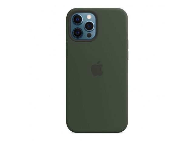 Maskica APPLE za iPhone 12 Pro Max Silicone Case with MagSafe, Cypress Green (Seasonal Fall 2020) (mhlc3zm/a)