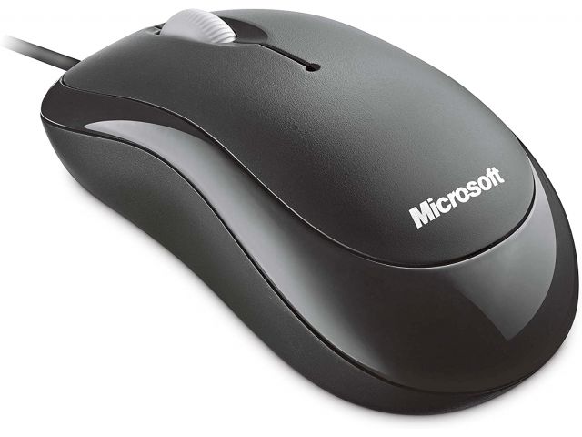 Miš MICROSOFT Basic, optički, žičani, PS2/USB, crni