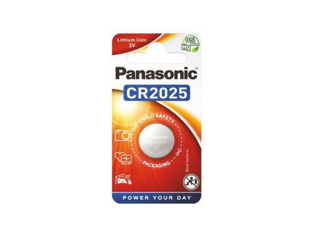 Baterija PANASONIC CR-2025EL/1B, 1x Lithium Coin