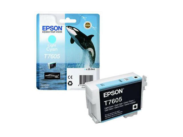 Tinta EPSON T7605 (C13T76054010), Light plava