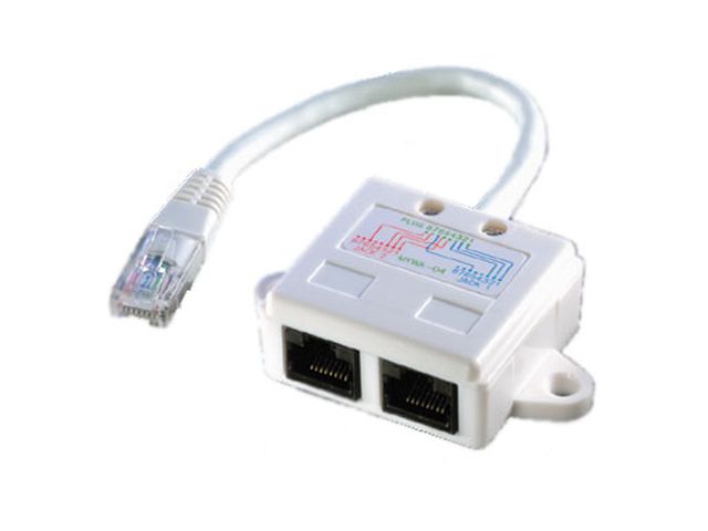 Mrežni adapter ROLINE VALUE, Y(T) adapter Cat.5e, 1xRJ45 M to 2xRJ45 F, UTP