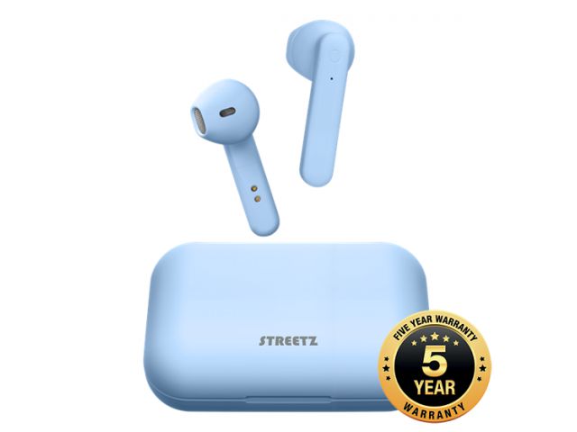 Bluetooth slušalice STREETZ TWS-107, mikrofon, Bluetooth, TWS, plave