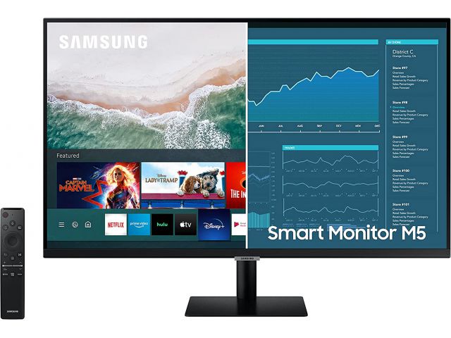 Monitor SAMSUNG M5 Smart LS32AM500NRXEN, 32