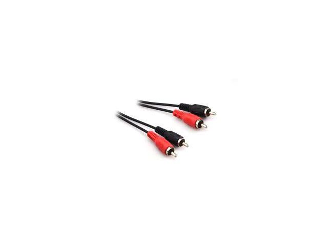 Audio kabel produžni G&BL, 2xRCA utikač na 2xRCA utor, 1,5m, crni 