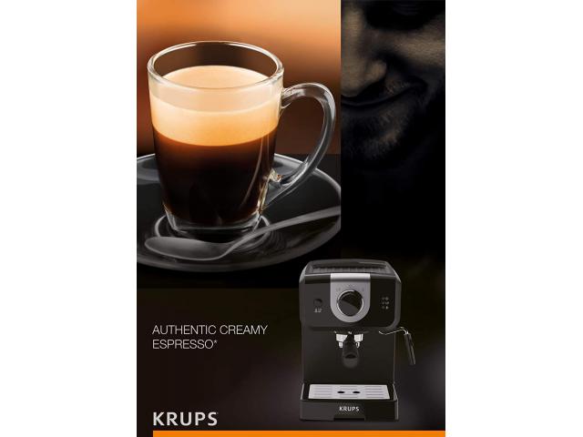 Aparat za kavu  KRUPS XP320830  espresso, cappuccino, 15 bar, crni