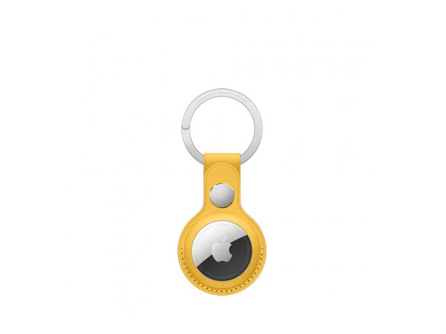APPLE AirTag Leather Key Ring, Meyer Lemon (mm063zm/a)