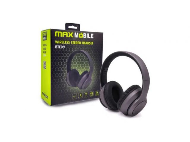 Bluetooth slušalice MAXMOBILE BT-E09, mikrofon, crne