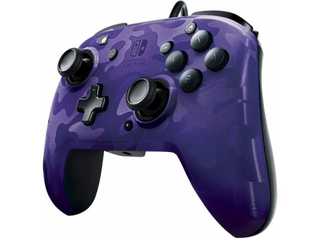 Kontroler PDP za Nintendo Switch FACEOFF Deluxe + Audio PDP Camo, ljubičasti