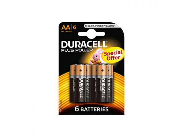 Jednokratna baterija DURACELL BASIC AA, 6kom