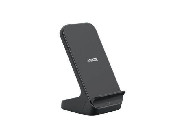 Bežični punjač ANKER PowerWave+ 10W, stalak, QC 3.0, crni