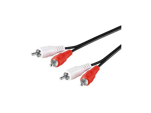 Audio kabel SBOX 2xRCA(m) na 2xRCA(m), 1.5m, crni