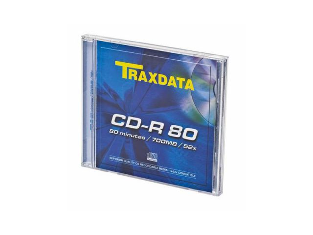 CD medija TRAXDATA, 52x, 700MB, 1kom box