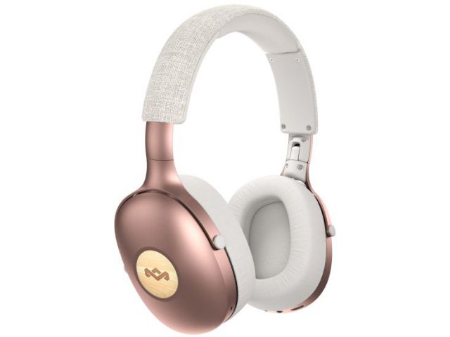 Bluetooth slušalice HOUSE OF MARLEY Positive Vibration XL, over-ear, drvo, bijelo brončane
