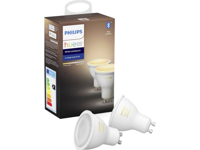 Pametna LED žarulja PHILIPS HUE GU10, white ambiance, 2 komada